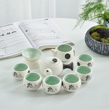 Load image into Gallery viewer, TANGPIN white ceramic teapot tea cup porcelain tea set chinese kung fu tea set drinkware