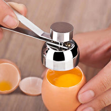 Load image into Gallery viewer, Stainless Steel Boiled Egg Topper Shell Cutter Knocker Raw Egg Cracker Separator Egg Opener Kitchen Gadgets Cutter Accessory
