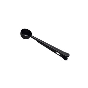 1PC Durable Stainless Steel Spoon With Bag Clip Ground Tea Coffee Scoop Portable Bag Seal Clip Powder Kitchen Measuring Tools
