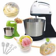 Load image into Gallery viewer, Portable Multifunctional 7  Electric Food Cake Egg Dough Handheld Stand Mixer With 1.7L Bowl Kitchen baking tools

