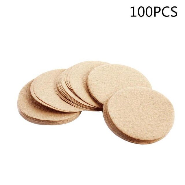 100pcs/pack Moka Pot Filter Paper Coffee Filter Paper 6cm Length For Espresso Coffee Maker Dripper Coffee Filters Tools