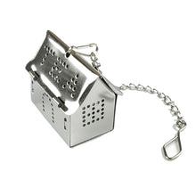 Load image into Gallery viewer, Teapot Shape Loose Tea Infuser Stainless Steel Leaf Tea Maker Strainer with Chain Drip Tray Herbal Spice Filter
